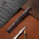 Custom handmade black Audemars Piguet Millenary AP 4101 genuine alligator leather watch band for sale price (2)