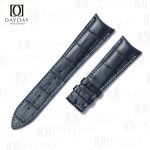 Custom handmade dark blue Audemars Piguet Millenary AP 4101 genuine alligator leather watch strap for sale price