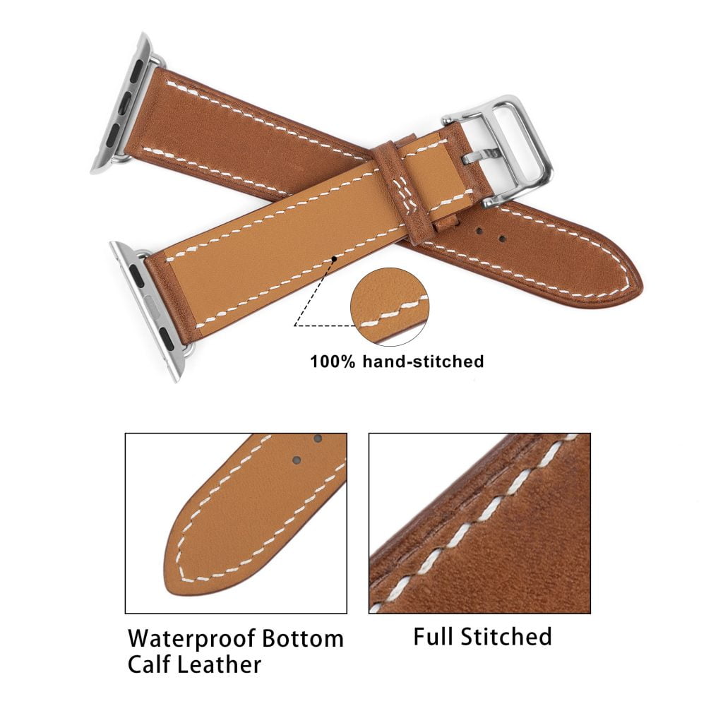Handmade-custom-brown-leather-strap-for-Hermes-Apple-watch-strap-small