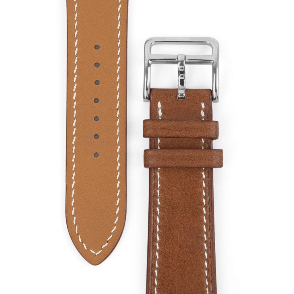 Handmade-custom-brown-leather-strap-for-Hermes-Apple-watch-strap-small