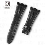Aftermarket leather strap Black Alligator for AP Audemars Piguet Royal Oak Offshore watch band replacement