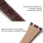 Replacement-Brown-alligator leather-watch-strap-band-for-Audemars-Piguet-AP Royal-Oak-offshore-chronograph