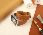 Apple-watch-custom-leather-watch-band-brown-strap-OEM-for-40mm-42mm-44mm