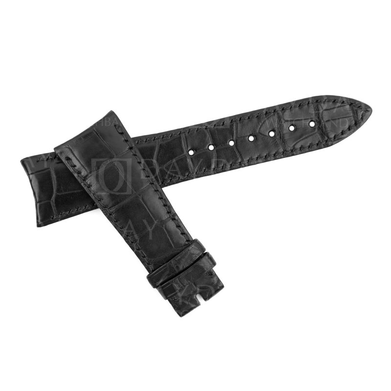 Audemars-Piguet-Millenary-Curved-End-replacement-Black-crocodile Leather-watch-band strap