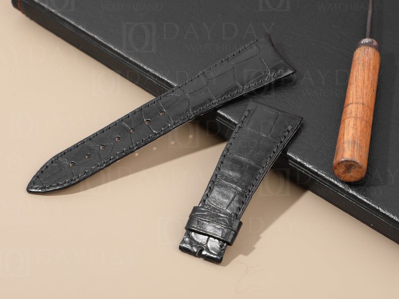 Audemars-Piguet-Millenary-Curved-End-replacement-Black-Leather-watch-band