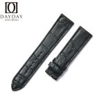 Black Alligator leather watch band Patek Philippe Calatrava 5116 5119 5120 5296 strap