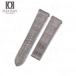 Buy Custom New Cartier Santos Quickswitch Grey leather strap alligator watch band