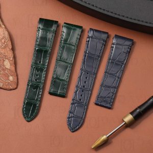 Buy Custom New Cartier Santos Quickswitch leather strap alligator watch band (1)