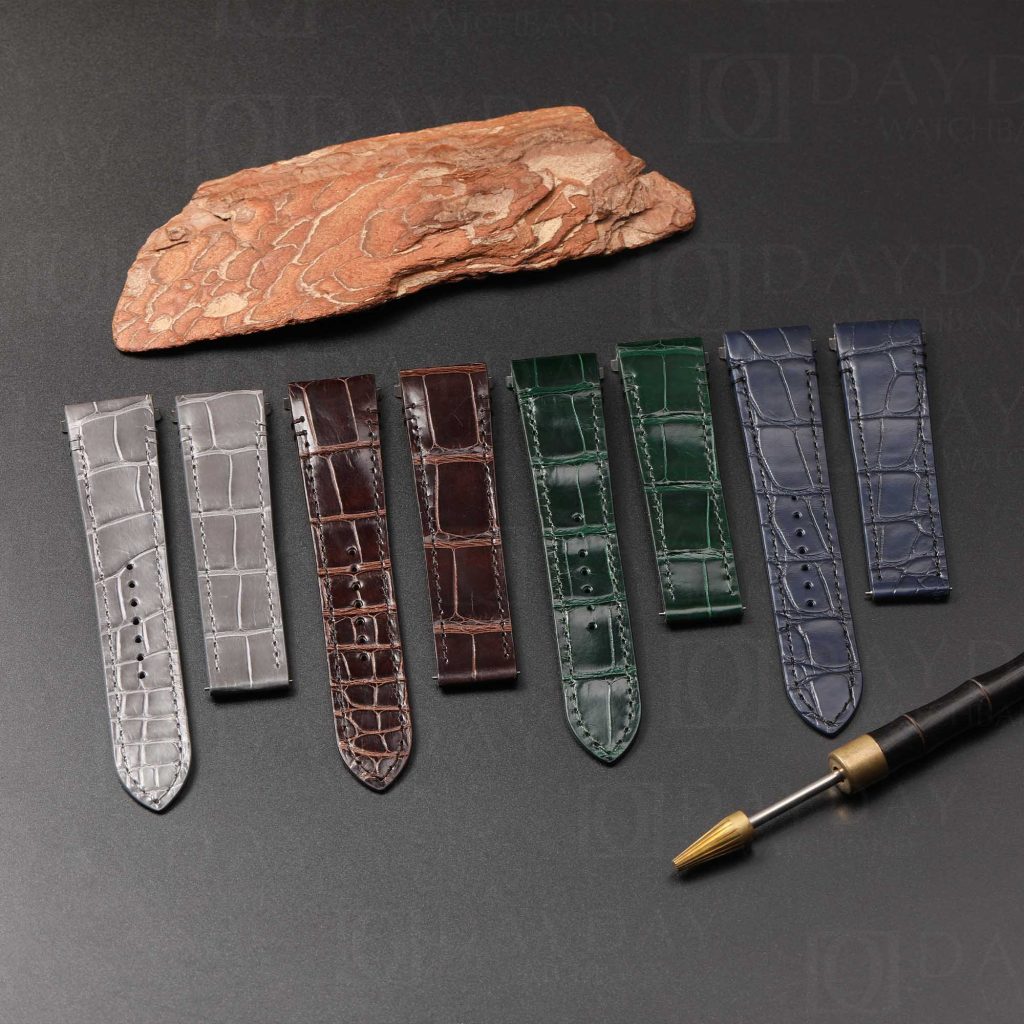 Buy Custom New Cartier Santos Quickswitch leather strap alligator watch band (3)