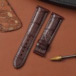 Buy custom handmade Patek Philippe Calatrava Complications 5524R Brown watch band alligator leather watch strap (1)
