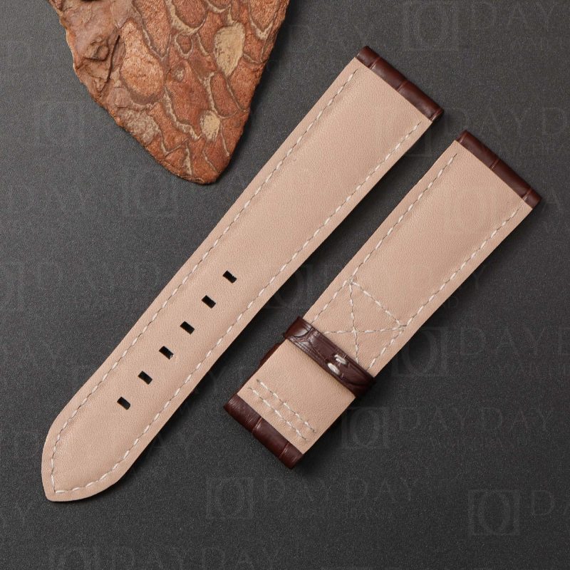 Buy custom handmade Patek Philippe Calatrava Complications 5524R Brown watch band alligator leather watch strap (2)