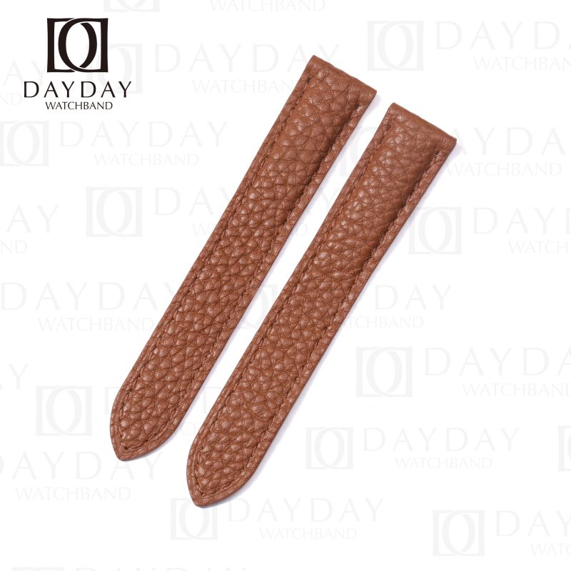 Cartier Tank solo Ronde Brown leather strap calfskin replacement watch band forsale (1)