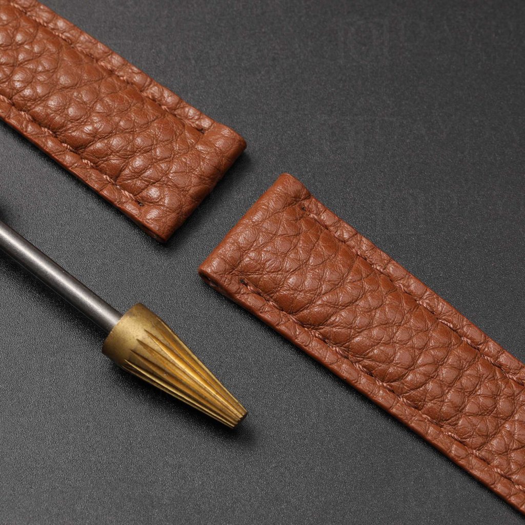 Cartier Tank solo Ronde Brown leather strap calfskin replacement watch band forsale (3)