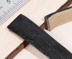 Santos de Cartier Galbée Galbee Carree 29mm XL-replacement-black-alligator-leather-watch band