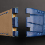 Custom Audemars Piguet AP Royal Oak Blue leather strap Alligator watch bands (1)