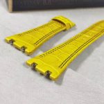 Custom-Audemars-Piguet-AP Royal-Oak-yellow strap-Alligator-watch-band replacement