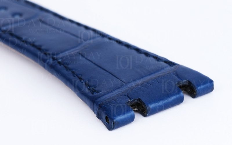 Custom-Audemars-Piguet-AP Royal-Oak-blue strap-Alligator-leather watch-band replacement for sale