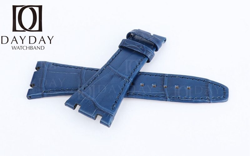 Custom-Audemars-Piguet-Royal AP blue -Oak- 41mm 45mm strap-Alligator-watch-band replacement