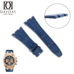 Custom-Audemars-Piguet AP-Royal-Oak-blue strap-Alligator-watch-band replacement
