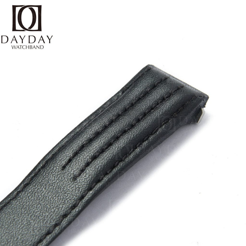Custom Black leather watch band for Cartier Roadster strap best sale