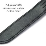 Custom Black leather watch band for Cartier Roadster strap best sale
