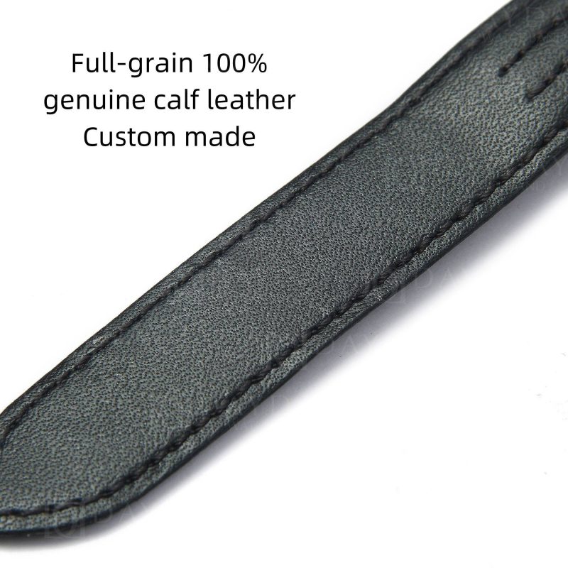 Custom Black leather watch band for Cartier Roadster strap best sale
