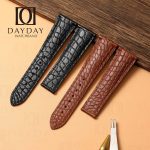 Custom Cartier Tank Solo XL Brown leather watch band 16mm 17.5mm 18mm 20mm 23mm handmade for sale