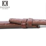Custom Handmade-genuine brown alligator leather IWC-Portugieser Portuguese-strap watch band-replacement-for-sale-22mm-custom-made for sale aftermarket