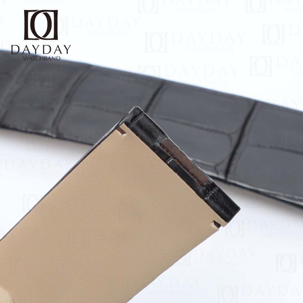 Handmade alligator leather watch strap band replacement for Cartier Santos Dumont la Demoiselle