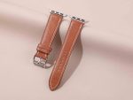 Handmade-custom-brown-leather-strap-for-Hermes-Apple-watch-strap-small