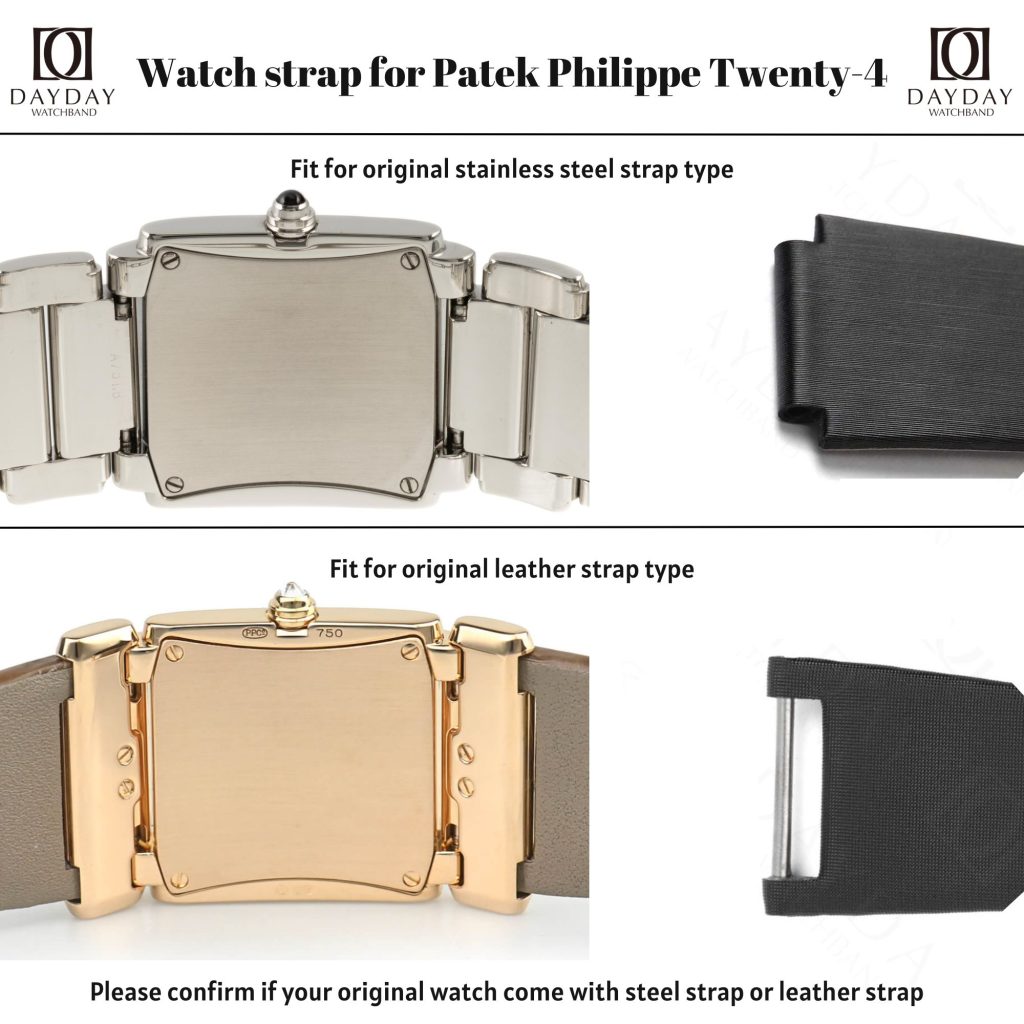 Handmade custom satin fabric Watch strap replacement for Patek Philippe Twenty-4