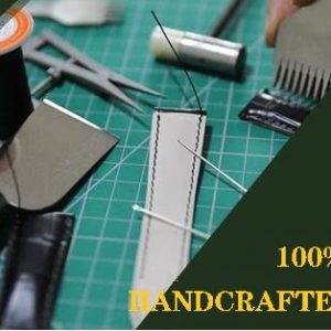 Handmade handcrafted custom leather watch bands