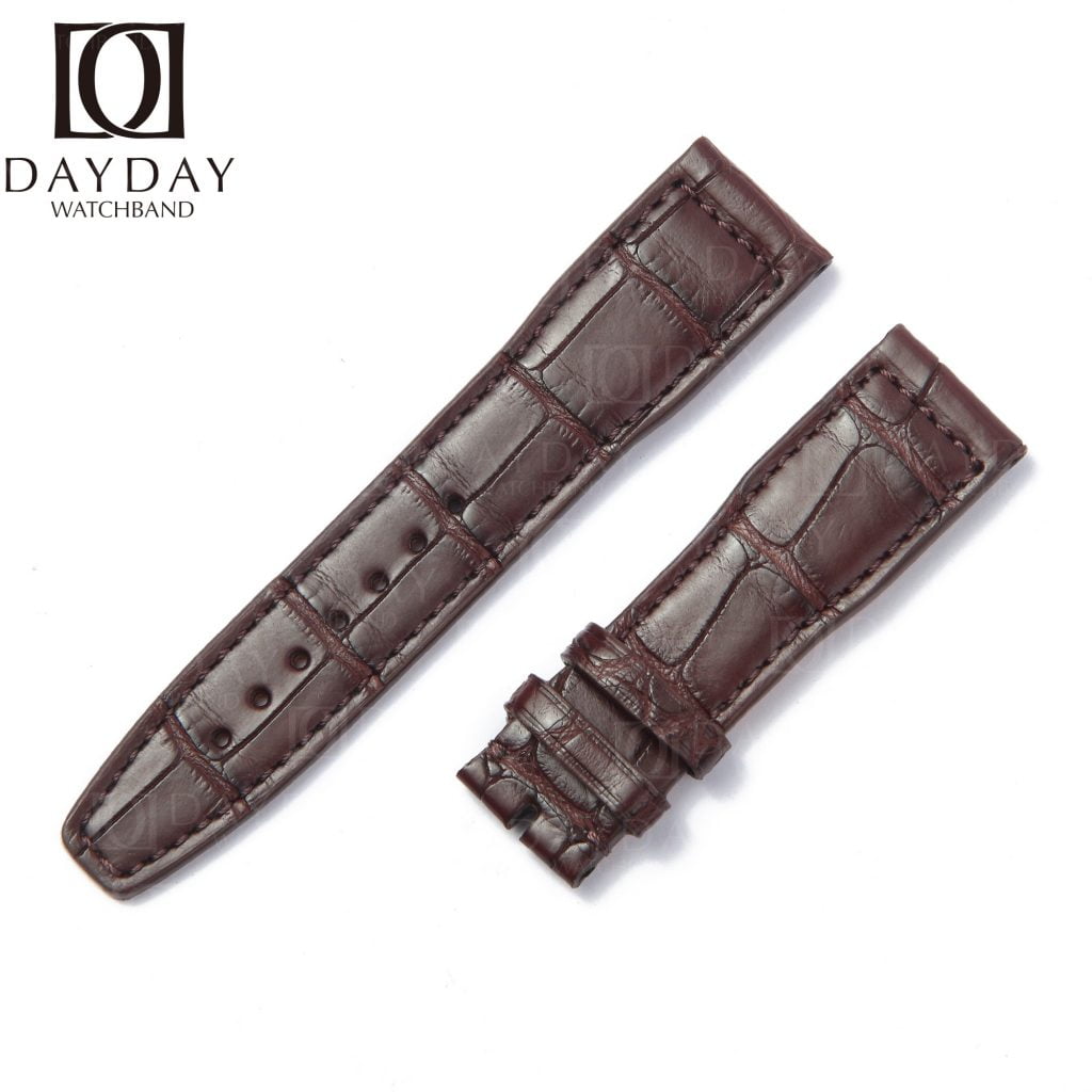 Custom Replacement IWC Pilot Chronograph LE PETIT PRINCE Mark XVIII 20mm 21mm Brown Alligator leather watch band strap