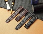 Custom Replacement IWC Pilot Chronograph LE PETIT PRINCE Mark XVIII 20mm 21mm black brown Alligator leather watch band strap