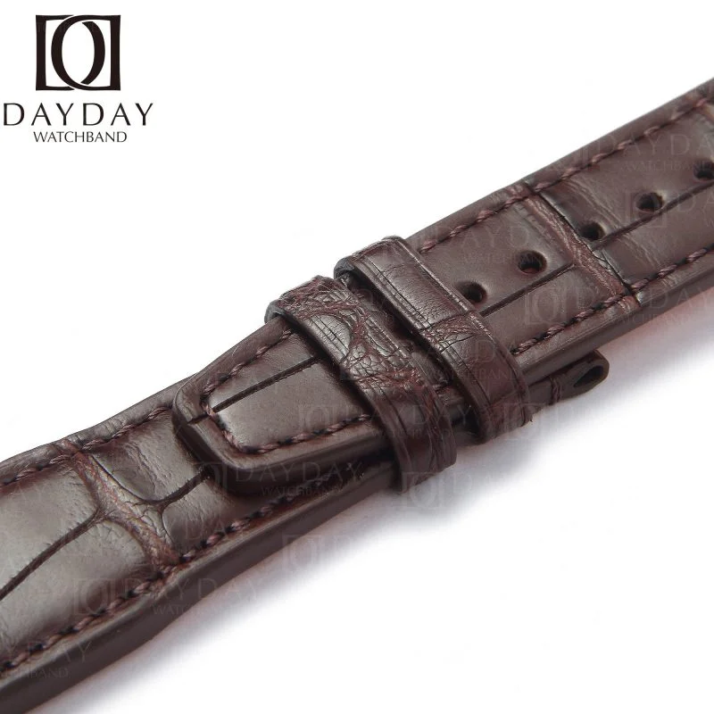 Custom Replacement IWC Pilot Chronograph LE PETIT PRINCE Mark XVIII 20mm 21mm Brown Alligator leather watch band strap