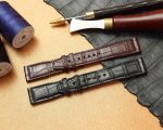 Custom Replacement IWC Pilot Chronograph LE PETIT PRINCE Mark XVIII 20mm 21mm black brown Alligator leather watch band strap