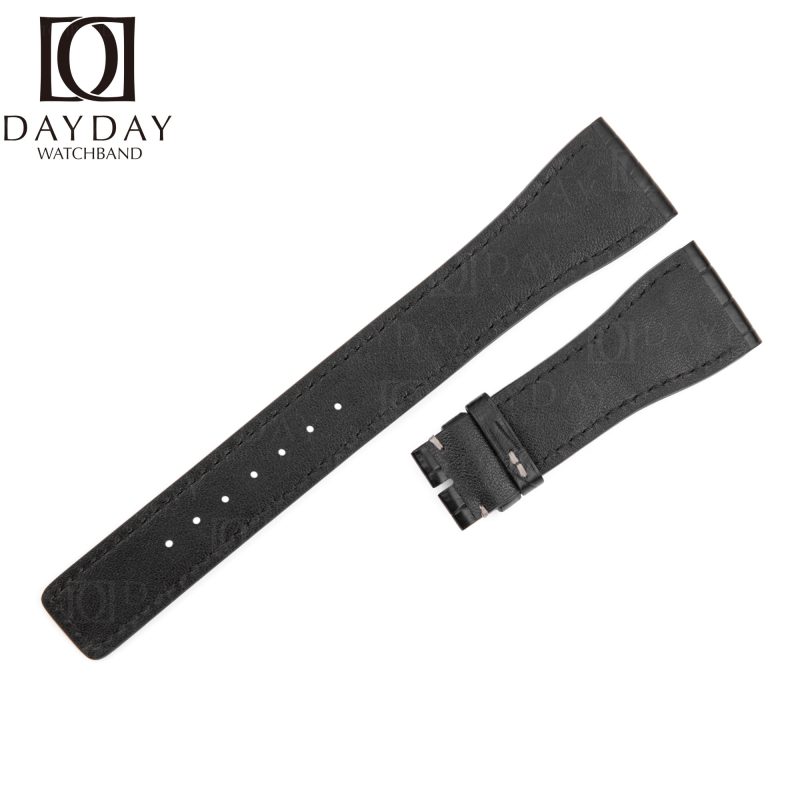 Custom IWC-Da-Vinci-alligator Leather-Strap-Black-Brown-Handmade-watch-band replacement-Shop-Online-for-sale aftermarket