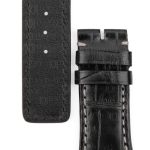 Personalized IWC-Schaffhausen Da-Vinci-crocodile Leather-watch Strap replacement-Black-Brown-Handmade-watch-band-Shop-Online-for-sale at low price