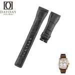 Personalized IWC-Da-Vinci-crocodile Leather-watch Strap replacement-Black-Brown-Handmade-watch-band-Shop-Online-for-sale at low price