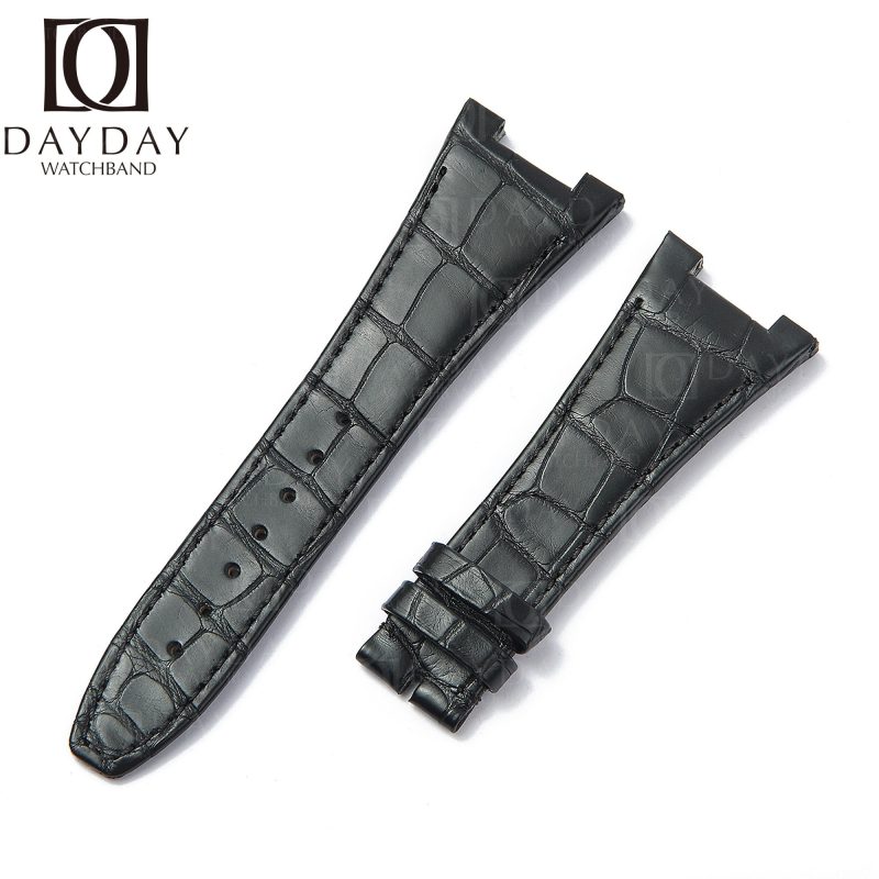 IWC-Ingenieur-3227-3239-IW378401-IW378404-29mm-IW323601-Mission-Earth-Replacement-Black-alligator Leather-band-strap