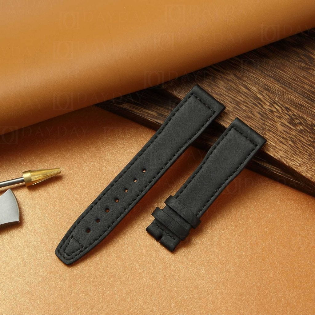 Custom handmade IWC Pilot LE PETIT PRINCE Mark XVIII 20mm 21mm brown calfskin leather watch band strap replacement aftermarket