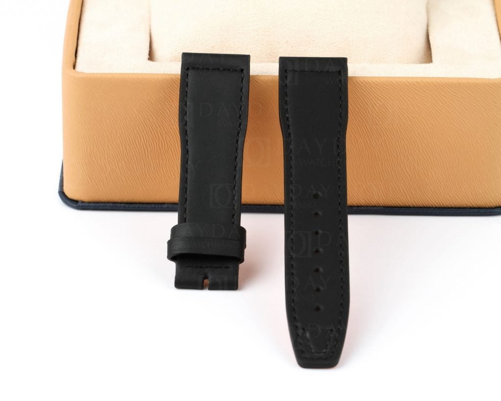 Personalized bespoke IWC Pilot LE PETIT PRINCE Mark XVIII XVII 20mm 21mm Black calfskin leather watch band straps replacement for sale