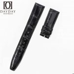 Custom Handmade-genuine black alligator leather IWC-Portugieser Portuguese Portofino-strap-replacement-for-sale-22mm-custom-made for sale at low price