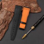 IWC Schaffhause Pilot LE PETIT PRINCE Mark XVIII Top Gun 20mm 21mm Black calfskin leather watch band strap for sale (5)