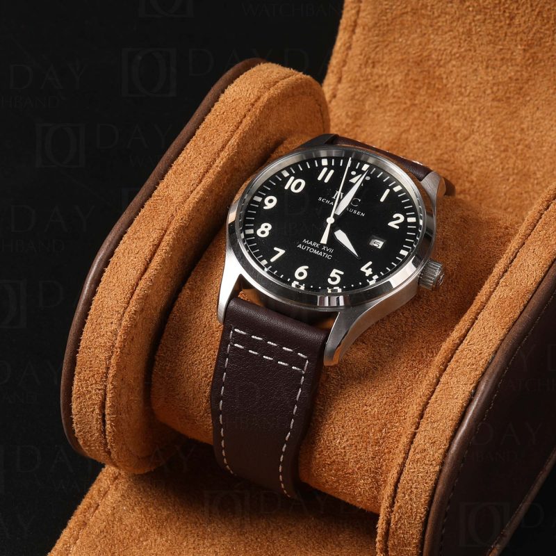 IWC Schaffhause Pilot LE PETIT PRINCE Mark XVIII Top Gun 20mm 21mm brown calfskin leather watch band strap for sale (6)
