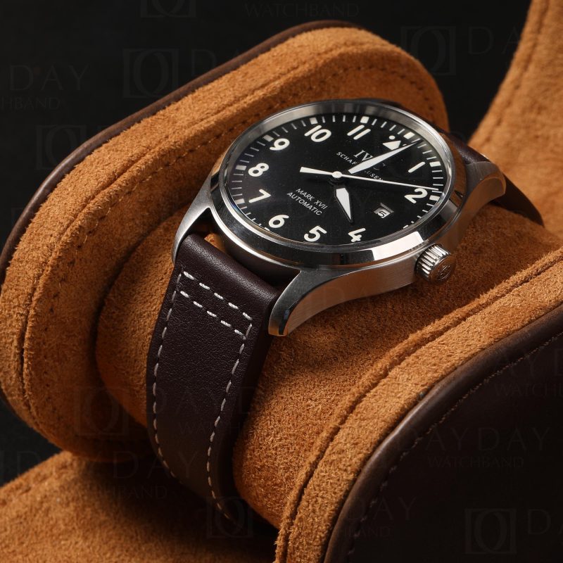 IWC Schaffhause Pilot LE PETIT PRINCE Mark XVIII Top Gun 20mm 21mm brown calfskin leather watch band strap for sale (7)
