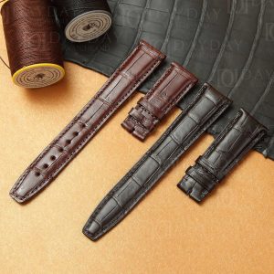 IWC-Big-Pilot-Alligator-leather-strap-replacement-21mm-22mm-rivets-watch-band