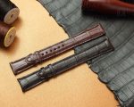 Custom Handmade-genuine alligator-black brown-leather-watch-band replacement-for-IWC Portugieser Portuguese Portofino -straps-for-sale aftermarket