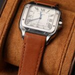 NEW Cartier Santos quickswitch Black brown replacement watch band for sale custom handmade (4)