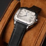 NEW Cartier Santos quickswitch Black brown replacement watch band for sale custom handmade (5)